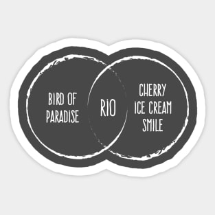 Rio Venn Diagram Sticker